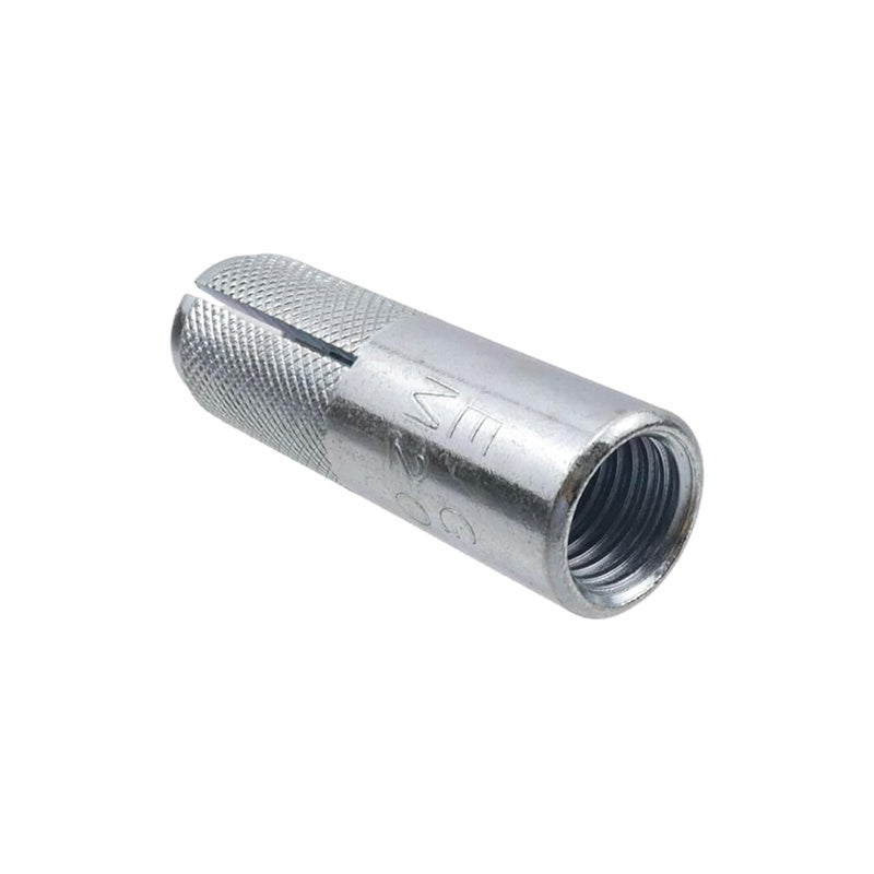 Sscon 2 Pcs 3/4 Inch Premium Zinc Plated Carbon Steel Concrete Knurled Drop in Anchors Secure Mounting for Home and Applications - Image 4